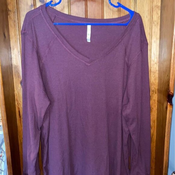 Lularoe Hazel long sleeve raglan Cozy v-neck size 3x - Picture 1 of 4